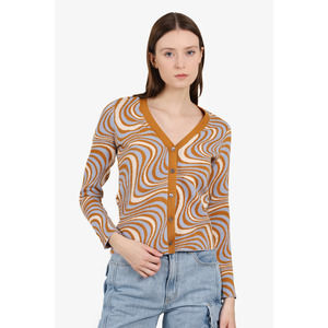 Rhode Brown/Blue/White NWT Cassie Cardigan Size XS